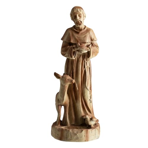 Giantex Outdoor St. Francis Garden Statue with Bird Feeder, 24.5'' - style: Saint Francis – with Animals