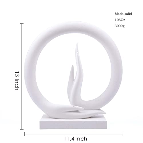 Carefree Fish White Sandstone Buddha Hand Statue Yoga Decor The Art of Minimalism Valuable Collection (Solid 6.6 Pounds) - color: White Sandstone