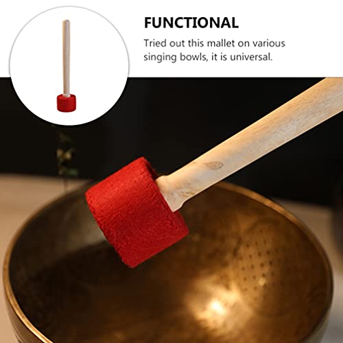 Healifty Singing Bowl Mallet Striker 13 Inch Dual Headed Bowl Stick for Meditation Yoga Sound Bowls Tibetan Accessory