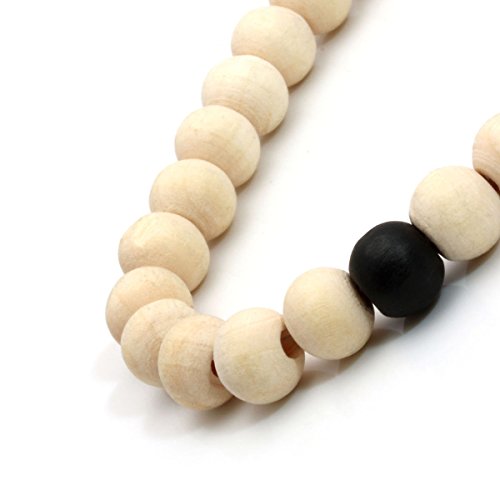 Eigso 6-8mm Wood Beads Bracelet Prayer Beads for Meditation Buddha Tibetan Bracelet for Men and Women - color: E:2 PCS