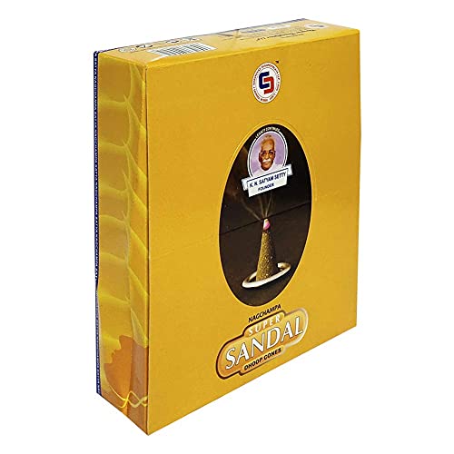 Super Sandal Incense Cones and Cone Burner Bundle - Satya Incense - color: Super Sandal-12