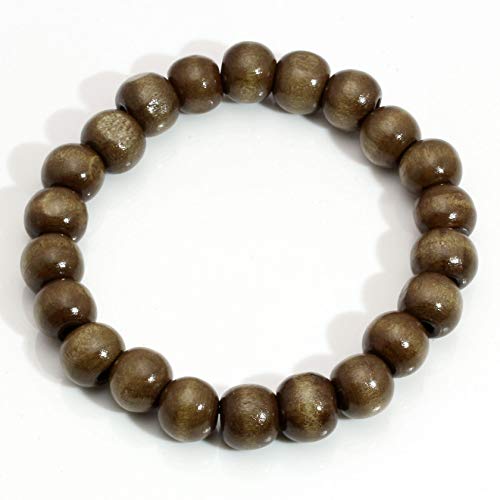 MILAKOO Wooden Stretch Bracelet Wood Beads Bracelets for Men Women Prayer Meditaiton Bracelet - color: Green