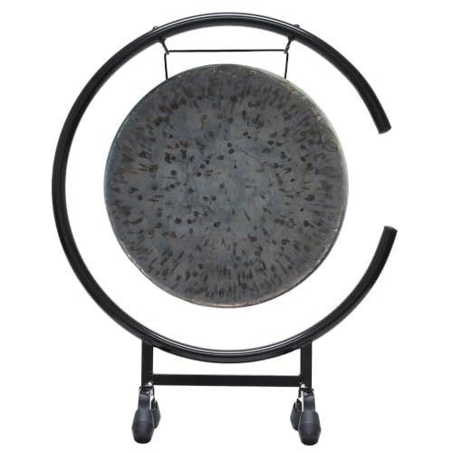 11" to 12" Gongs on the High C Gong Stand - Includes Gong of Choice with Traditional Chinese Mallet & Gong Stand/Easy to Assemble Metal Gong Stand/Small Bronze Gong/Great for Small Spaces Such a - size: 12" Mother Tesla Gong