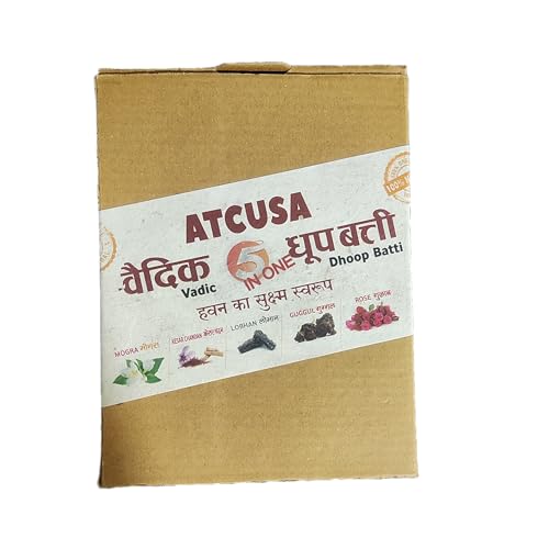 100 Dhoop Sticks Incense | 5 Flavors Mogra Kesar Chandan Lobhan Guggul Rose | for Puja Church Mandir Rituals Meditation Aromatherapy Yoga Fragrance Agarwood Oudh Prayers |