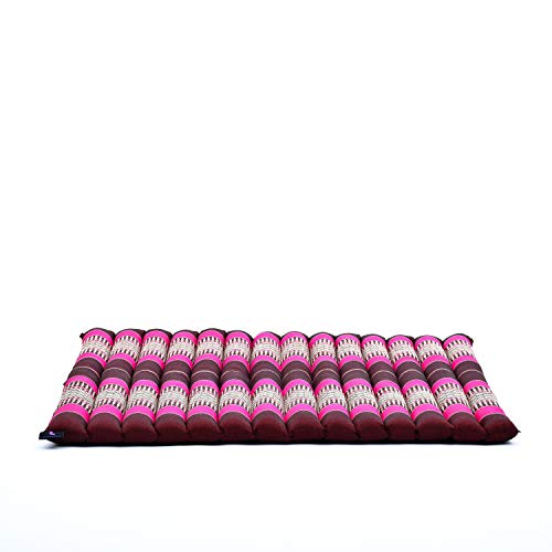 Leewadee Zabuton Seating Cushion – Square Floor Seat for Meditation Exercises, Light Yoga Mat Filled with Kapok - color: Sf29 - Auburn, Pink