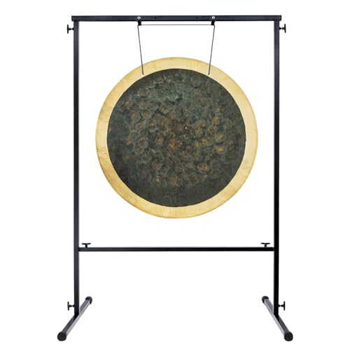 30" to 32" Gongs on the Best Friend Gong Stand - Includes Gong, Stand, & Mallet/Strong & Easy-to-Assemble - color: 32" Deep Breath Gong