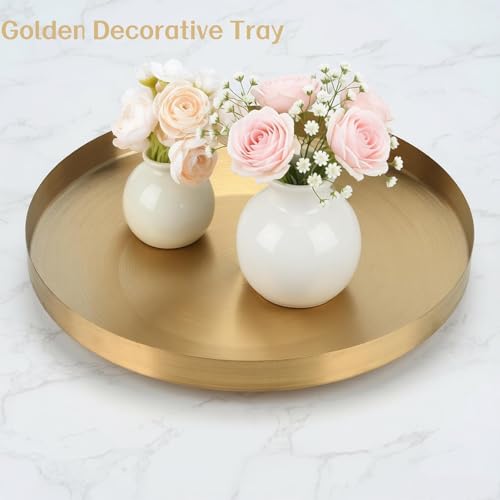12.6 inch Gongs Instrument, Copper Gong with Beater and Red Hanging Ribbon for Celebration, Party, Festivals