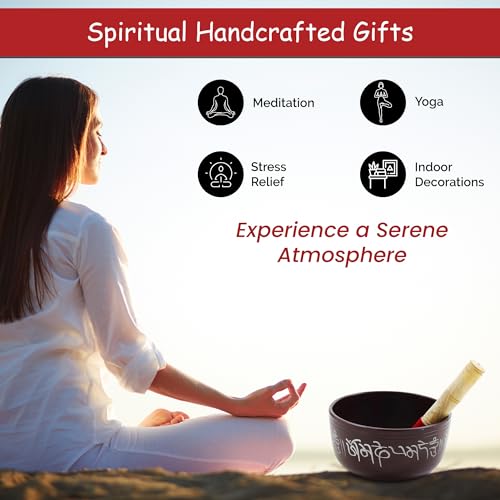 Store Indya handcrafted Tibetan Singing Bowl, 7" Chakra Healing Meditation