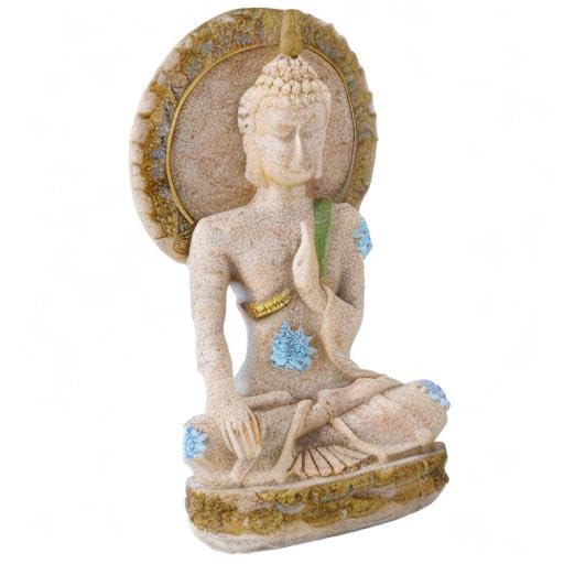 Eujgoov Sandstone Bodhisattva Statue,Fengshui Sandstone Buddha Statue Home Hotel Decoration Ornament Meditation and Relaxation
