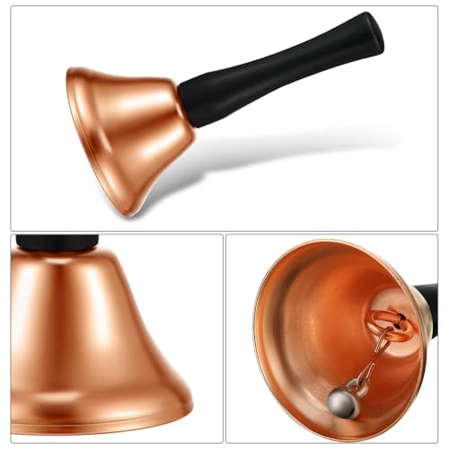 Boao 24 Pack Small Hand Bells Bulk Metal Wedding Bells, Rose Gold - color: Rose Gold