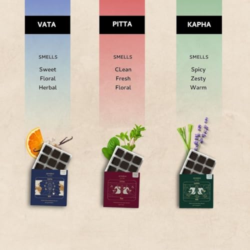 Ayurveda Smokeless Incense Bricks Assorted Set by Aromafume