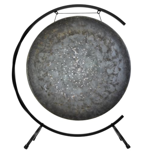 30" to 32" Chinese Gongs on Paiste Floor Stand - Includes Gong, Mallet, & Stand/Handmade Bronze/Strong & Sturdy Iron/Great for Kundalini Meditation & Sound Healing - size: 30" Mother Tesla Gong