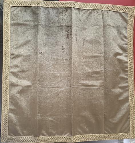 SMMS Spiritual Velvet Table Cloth Altar Tarot Spread (Beige, Medium- 61cm*61cm/ 24inch*24inch) - color: Beige, size: Medium- 61cm*61cm/ 24inch*24inch