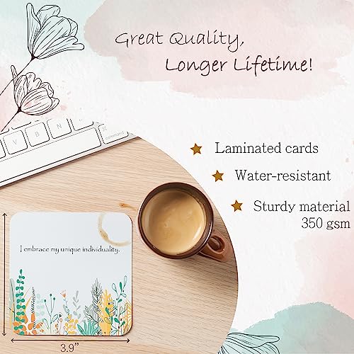 Ariond Happier Me - Daily Positive Affirmation Cards For Self Love - size: Small