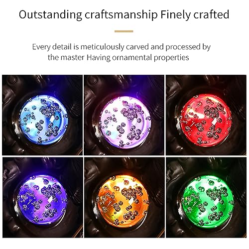 Buddha Hand Series Backflow Incense Burner Skull Incense Waterfall Holder Smoke Indoor Creative LED Ceramic Incense Cone Incense Burner Decoration Incense Burner Ornamen for Home Office Yoga Temple