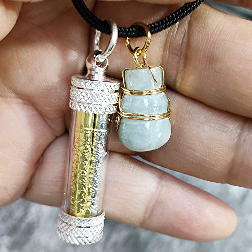Three Kings Takrut Buddha Amulet Necklace – Silver, Gold & Phra NAT Pendants with Jade Gourd Yantra Talisman for Prosperity, Luck & Protection