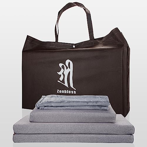 ZenBless Zafu and Zabuton Meditation Cushion Set,Yoga Meditation Floor Pillow,Large Square Meditation Mat and Pillow Set for Sitting on Floor(23.6") - size: Square 23.6"