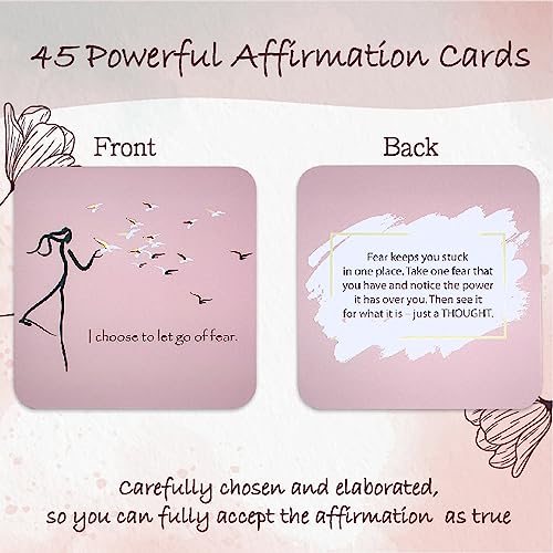Ariond Happier Me - Daily Positive Affirmation Cards For Self Love - size: Small
