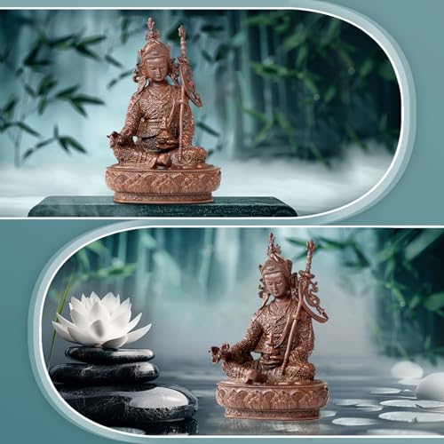 Padmasambhava Buddha Statue Pure Copper Handmade Zen Meditation Decor - color: Padmasambhava
