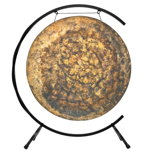 28" Chinese Gongs on the Paiste Floor Stand - Includes Gong, Stand, & Mallet/Heavy Supportive Stand/Great for Meditation - size: 28" Atlantis Gong