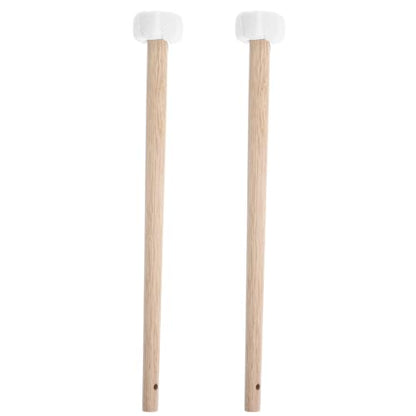 Abaodam 2 Pcs Small Gong Mallet Wooden Handle Gong Accessories for Percussion Instruments 10.23 inch Hammer Set Drumstick Accessories for and Drum
