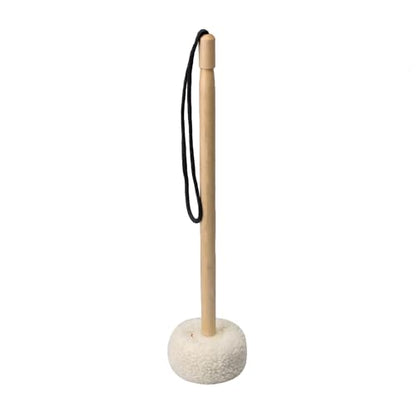 Etfbuy 1.6x36cm Beige Gong Mallet Wooden Core with Velvet Head Mallet Gong Accessories for Gong