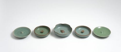 Porcelain incense burner set - 3 patterns, 5 products
