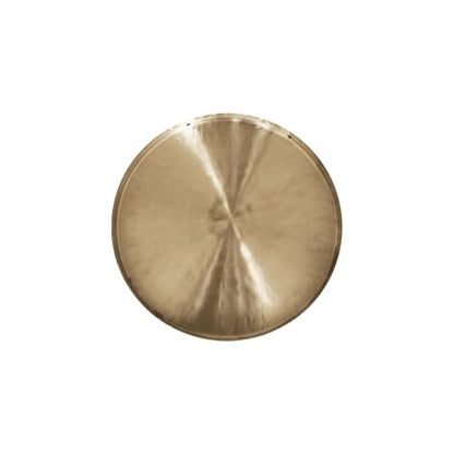 Arborea 6" Mini White Gong Table Set (Includes C Stand & Gong Mallet) – Perfect for Meditation, Sound Healing & Desktop Decor Desk Gong - size: 6" White Chau Gong