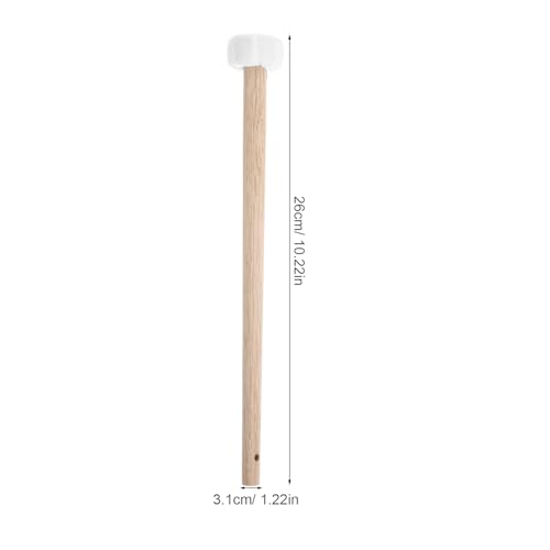 Abaodam 2 Pcs Small Gong Mallet Wooden Handle Gong Accessories for Percussion Instruments 10.23 inch Hammer Set Drumstick Accessories for and Drum