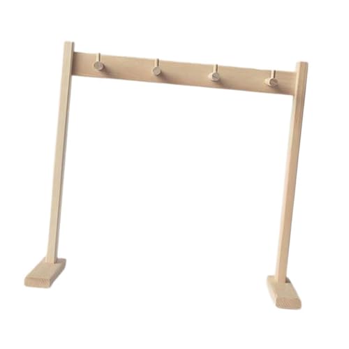 DYNWAVE Wind Chime Stand Chime Holder Multifunctional, Stable, Wooden Gong Stand Display Rack for Tea Room Bedroom Tabletop