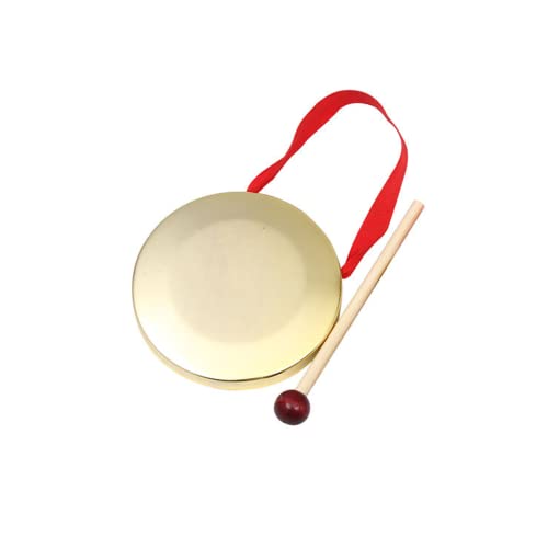 Copper Mini Hand Gong - Portable Celebration Gong Used for Percussion Instruments of the Church, Opera, Orchestra