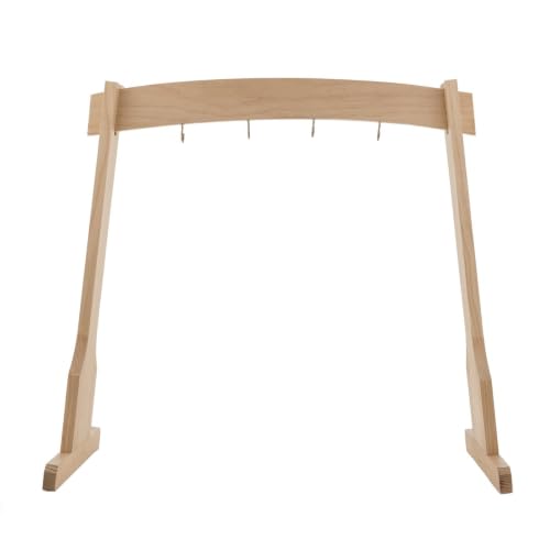 Chimefornia Stand for 4 Koshi Chimes The Original Gong & Koshi Chime Holder/Made of High Quality Pine/Smooth Lacquer Finish