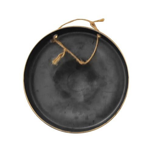 6" Bao Gong with Stand & Mallet – Handcrafted Bronze Percussion Gong with Exquisite Pattern Design, Ideal for Home or Office Display - size: 6" Bao Gong