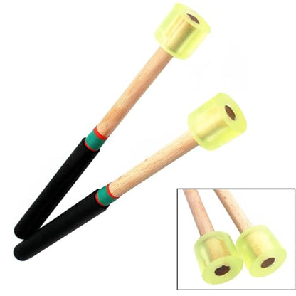 Jiayouy 4Pair Steel Tongue Drum Mallets with Bracket and Storage Bag,3 Pair Rubber Head Percussion Sticks,1 Pair Felt Head Drum Stick,Drum Hammer for Ethereal Drum Xylophone Woodblock Glockenspiel