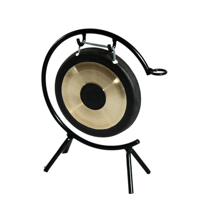 Arborea Mini Chau Gong 6" Includes Stand & Mallet - Desktop Gong for Sound Healing & Home/Office - size: 6" Chau Gong