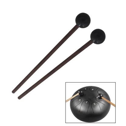 Jiayouy 4Pair Steel Tongue Drum Mallets with Bracket and Storage Bag,3 Pair Rubber Head Percussion Sticks,1 Pair Felt Head Drum Stick,Drum Hammer for Ethereal Drum Xylophone Woodblock Glockenspiel