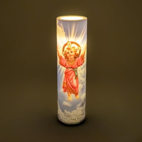 Divine Child Jesus, LED Flameless Devotional Prayer Candle