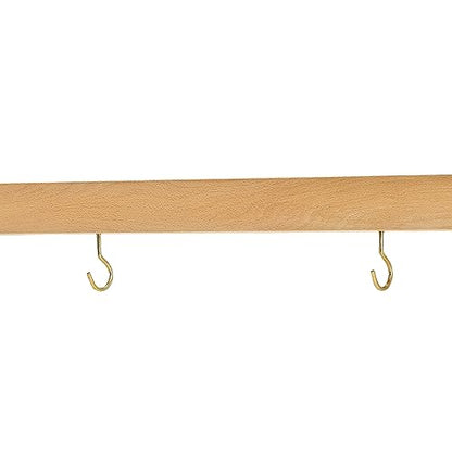 40" Wood Gong Stand, Solid Beech — MADE IN EUROPE — for Meditation, Sound Healing Therapy and Yoga, 2-YEAR WARRANTY - size: Large