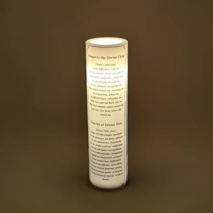 Divine Child Jesus, LED Flameless Devotional Prayer Candle