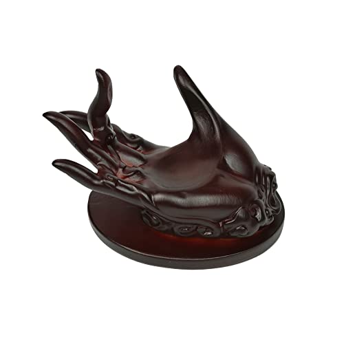 Hand Shape Crystal Ball Stand Sphere Display, Natural Healing Feng Shui Glass Orb Holder Base Statue Decoration, for 30mm-60mm Sphere - color: Hand Shape