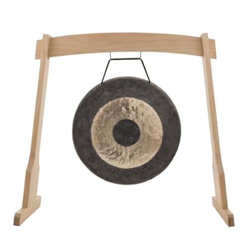 Chimefornia Stand for 4 Koshi Chimes The Original Gong & Koshi Chime Holder/Made of High Quality Pine/Smooth Lacquer Finish