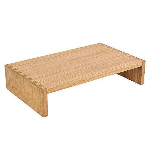 KIRIGEN Wood Monitor Stand Riser for Desk, 15.39 Inch, Natural 39-NA - color: Natural, size: 39cm