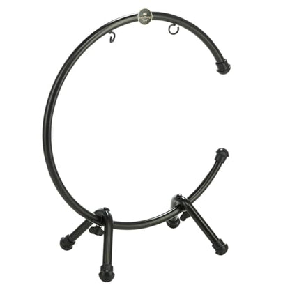 13" Table Gong Stand, Coated Steel, Small — NOT MADE IN CHINA — for Meditation, Sound Healing Therapy and Yoga, 2-YEAR WARRANTY - size: Small