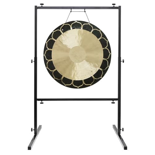 24" to 26" Temple Wind Gongs on Stands - Includes 26" Gong, Stand, & Mallet/Great for Meditation & Sound Healing