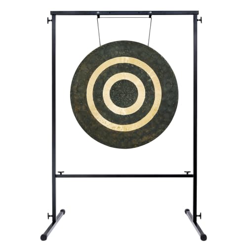 30" to 32" Gongs on the Best Friend Gong Stand - Includes Gong, Stand, & Mallet/Strong & Easy-to-Assemble - color: 30" Eventual Horizon Gong