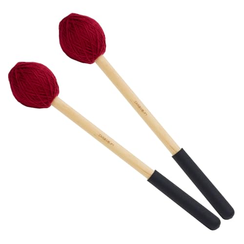 Pair of Unlimited Gong Rollers - Includes 2 Mallets/Perfect for Builds & Rolls/Similar to Mike Balter GM4 Gong Rollers