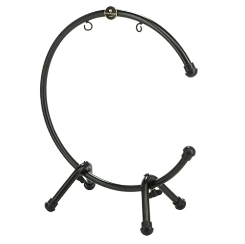 13" Table Gong Stand, Coated Steel, Small — NOT MADE IN CHINA — for Meditation, Sound Healing Therapy and Yoga, 2-YEAR WARRANTY - size: Small