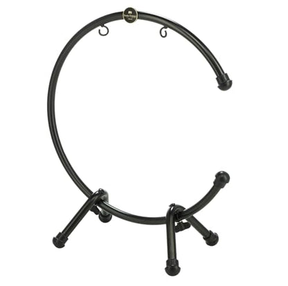 13" Table Gong Stand, Coated Steel, Small — NOT MADE IN CHINA — for Meditation, Sound Healing Therapy and Yoga, 2-YEAR WARRANTY - size: Small