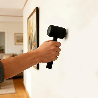 Mini Rubber Mallet Hammer, 6-Inch Small Soft Mallet for Crafts & Jewelry, Durable Black Rubber Head for Furniture Assembly, Non-Marking Mallet for Home DIY Projects
