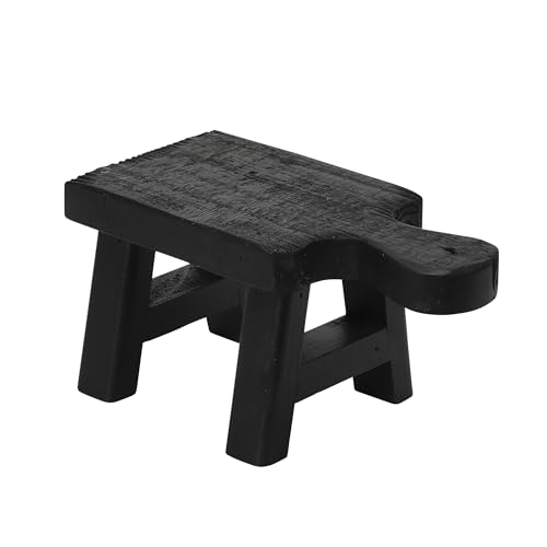 Creative Co-Op Decorative Wood Pedestal, Black - color: Black, size: Square, style: Rectangle